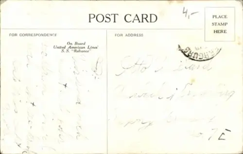 Ak Dampfer SS Reliance, USL