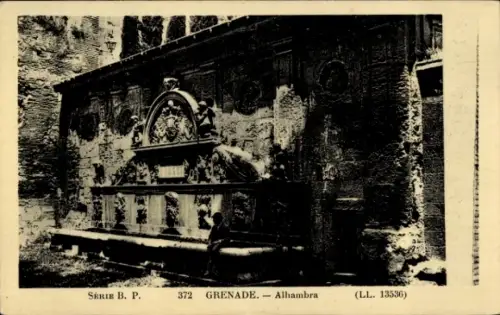 Ak Granada Andalusien Spanien, Alhambra