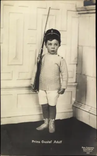 Ak Prins Gustaf Adolf von Schweden, Portrait