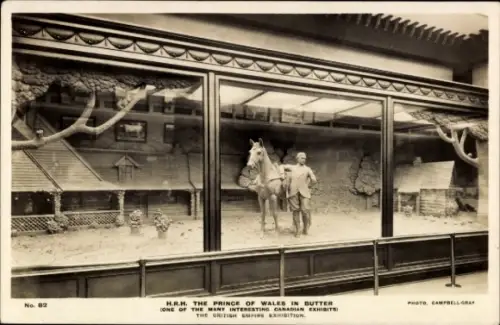 Ak British Empire Exhibition 1924, Prince of Wales in Butter