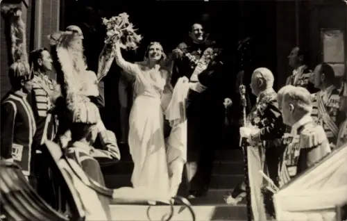 Ak Kronprinz Frederik von Dänemark, Ingrid von Schweden, Hochzeit