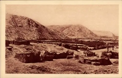 Ak Algerien, Puits de Manist, auf dem Weg nach Ahaggar, Centenaire 1930