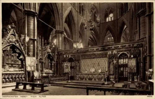 PC City of Westminster London England, Westminster Abbey, High Altar