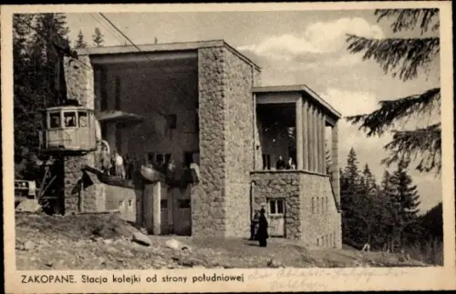 Ak Zakopane Polen, Stacja kolejki od strony poludniowej, Seilbahnstation