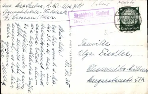 Ak Krosno Odrzańskie Crossen an der Oder Ostbrandenburg, Oderbrücke