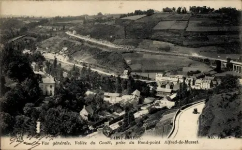 CPA Saint-Brieuc Côtes d'Armor, Vue générale, Vallée du Gouet