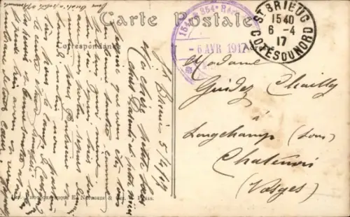 CPA Saint-Brieuc Côtes d'Armor, Vue générale, Vallée du Gouet