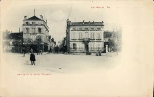 Ak Auxerre Yonne, Rue du Temple
