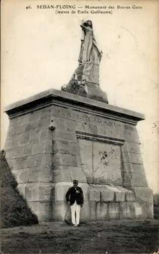 CPA Floing Sedan Ardennes, Monument des Braves Gens