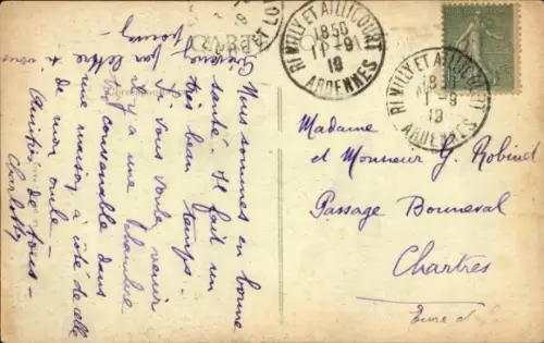 CPA Floing Sedan Ardennes, Monument des Braves Gens