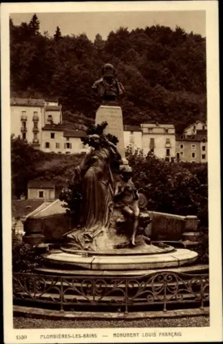 CPA Plombières les Bains Lorraine Vosges, Monument Louis Francais