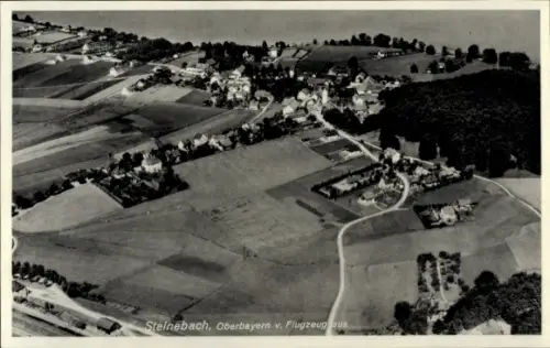 Ak Steinebach Walchstadt Wörthsee in Oberbayern, Fliegeraufnahme