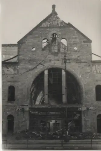 Original Foto Berlin Charlottenburg, UFA am Zoo, zerstörte Fassade, um 1945/46, 12 x 17 cm