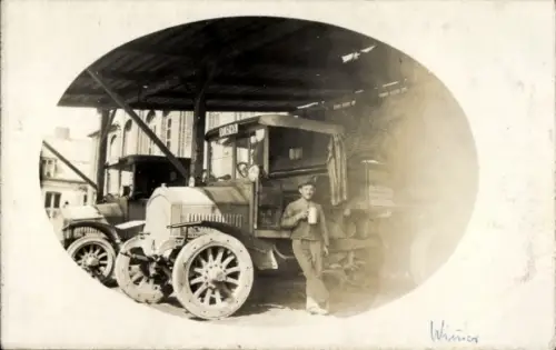 Foto Ak Landwirtschaft, Bauer, Traktoren