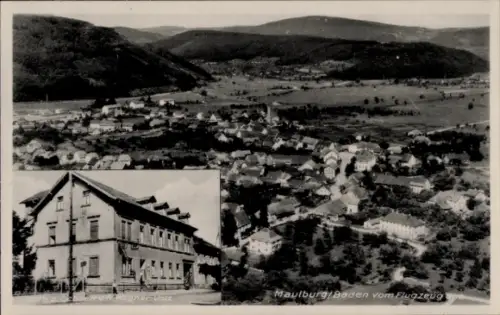 Ak Maulburg im Wiesental Südschwarzwald, Fliegeraufnahme, Gasthaus z. Ochsen