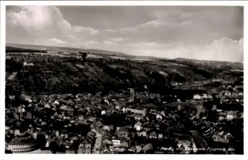 Ak Merzig an der Saar, Fliegeraufnahme