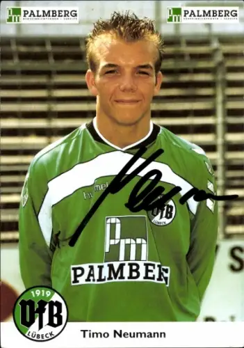 Autogrammkarte Fußballer Timo Neumann, VfB Lübeck, Autogramm