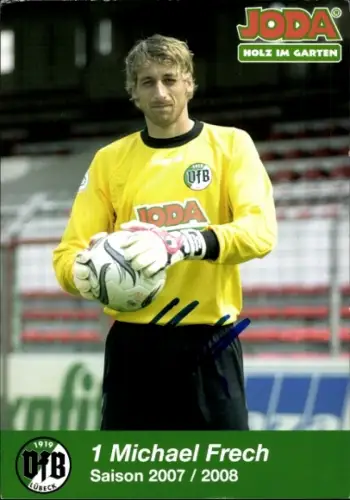 Autogrammkarte Fußballer Michael Frech, VFB Lübeck, Autogramm