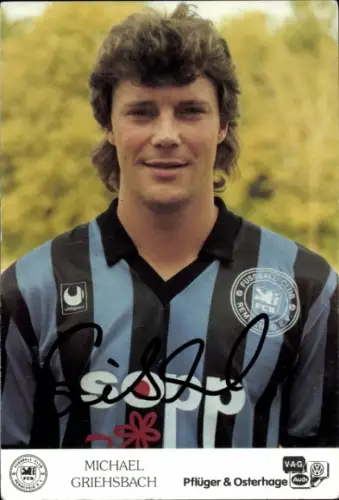 Autogrammkarte Fußballer Michael Griehsbach, FC Remscheid, Autogramm