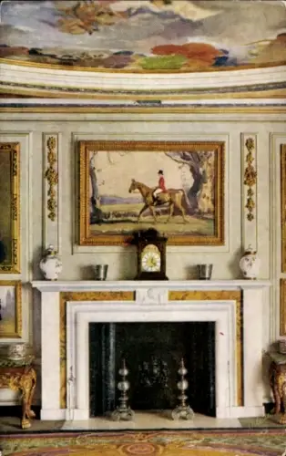 Ak The Queen's Dolls' House, Dining Room Fireplace, Puppenhaus der Königin, Tuck