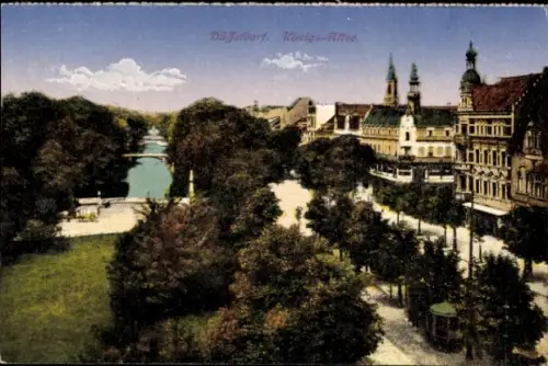 Ak Düsseldorf am Rhein, Königsallee