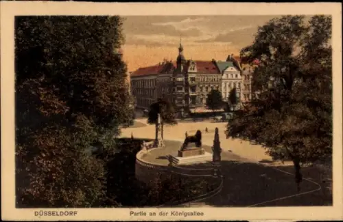 Ak Düsseldorf am Rhein, Königsallee