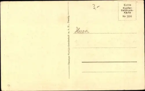 Ak Gdańsk Danzig,  Frauengasse,  Gebäude, Straßenansicht