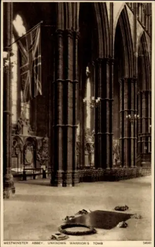 Ak City of Westminster London England,  unbekanntes Kriegergrab, britische Flagge