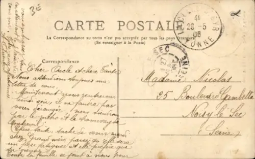 CPA Villeneuve-sur-Yonne, Eglise