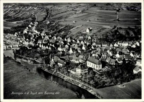 Ak Bieringen Schöntal in Württemberg, Luftaufnahme