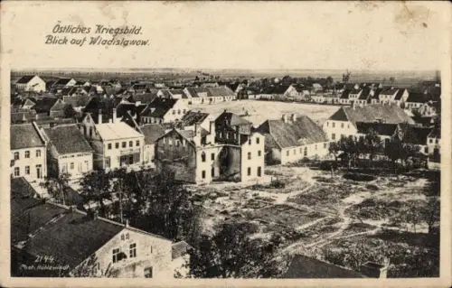 Ak Vladislavovas Władysławów Wladislawow Litauen, Gesamtansicht, Kriegszerstörung I. WK