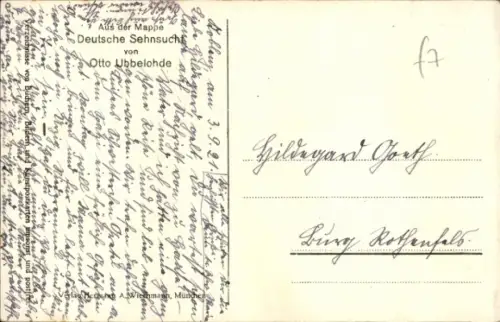 Künstler Ak Ubbelohde, Otto, Heide-Einsamkeit, Deutsche Sehnsucht