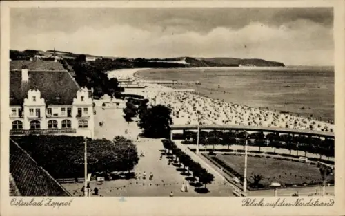 Ak Sopot Gdańsk Zoppot Danzig, Panorama, Nordstrand