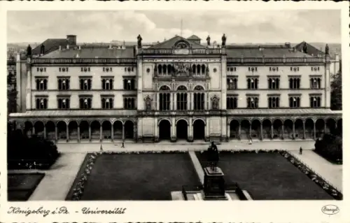 Ak Kaliningrad Königsberg Ostpreußen, Universität, Parkanlage, Denkmal