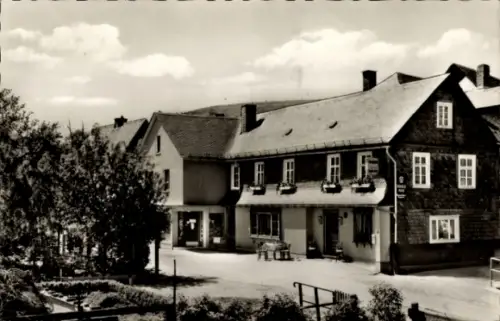 Ak Schwarzenau an der Eder Bad Berleburg in Westfalen, Gasthof und Pension Kassel