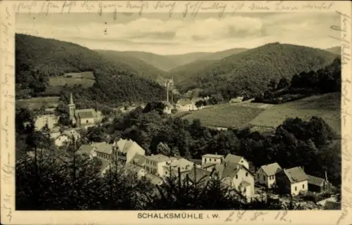 Ak Schalksmühle im Sauerland, Gesamtansicht