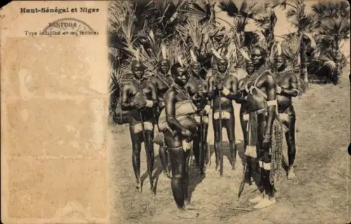 Ak Banfora, Haut-Sénégal et Niger, Type indigene et ses fémmes