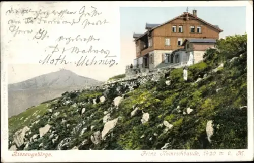 Ak Karpacz Krummhübel Riesengebirge Schlesien, Prinz Heinrich Baude