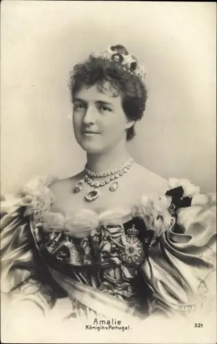Ak Amalie, Königin von Portugal