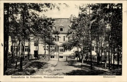 Ak Nowawes Babelsberg Potsdam, Frauenheim, Heimdahlstraße, Hermann Maaß Straße, Rückansicht