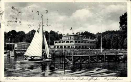 Ak Templiner Vorstadt Potsdam, Sportplatz Luftschiffhafen, Regattahaus, Templiner See