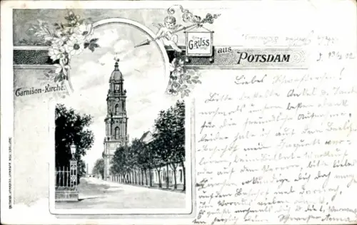 Passepartout Ak Potsdam, Garnisonkirche
