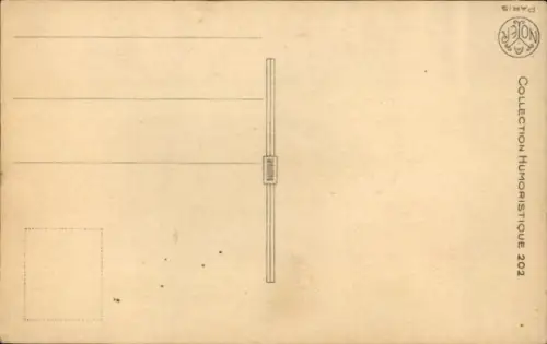 Ak Gespräch zweier Männer, Straße, Frau, Häuser