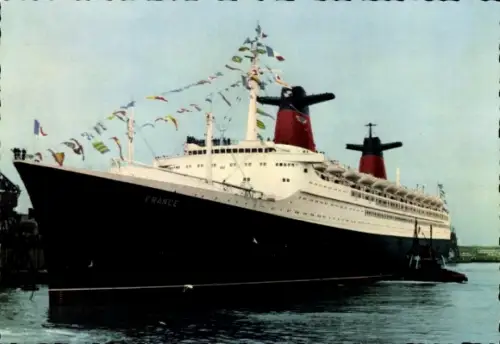 Ak Dampfer, Dampfschiff France, CGT, French Line