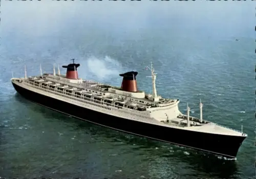 Ak Dampfer France, French Line, CGT