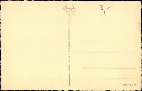 Ak Gdańsk Danzig,  Katharinenkirche, Fluss, Bäume,  Architektur