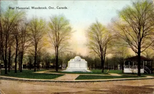 Ak Woodstock Ontario Kanada, War Memorial