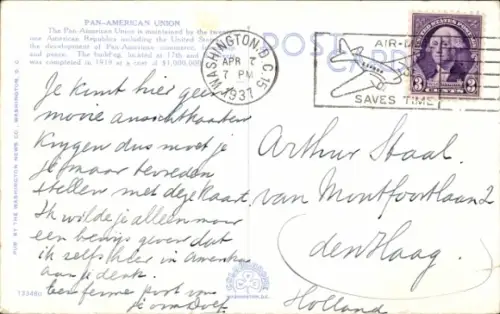 Ak Washington DC USA, Pan-American Building