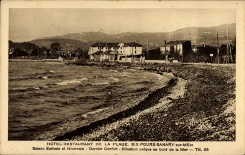 CPA Sanary-sur-Mer, Var, Hotel Restaurant de la Plage