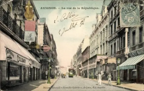 CPA Avignon Vaucluse, Rue de la République